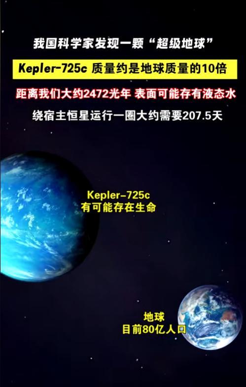 中国科学家震撼发现2472光年外'超级地球'！10倍地球体积或藏外星生命