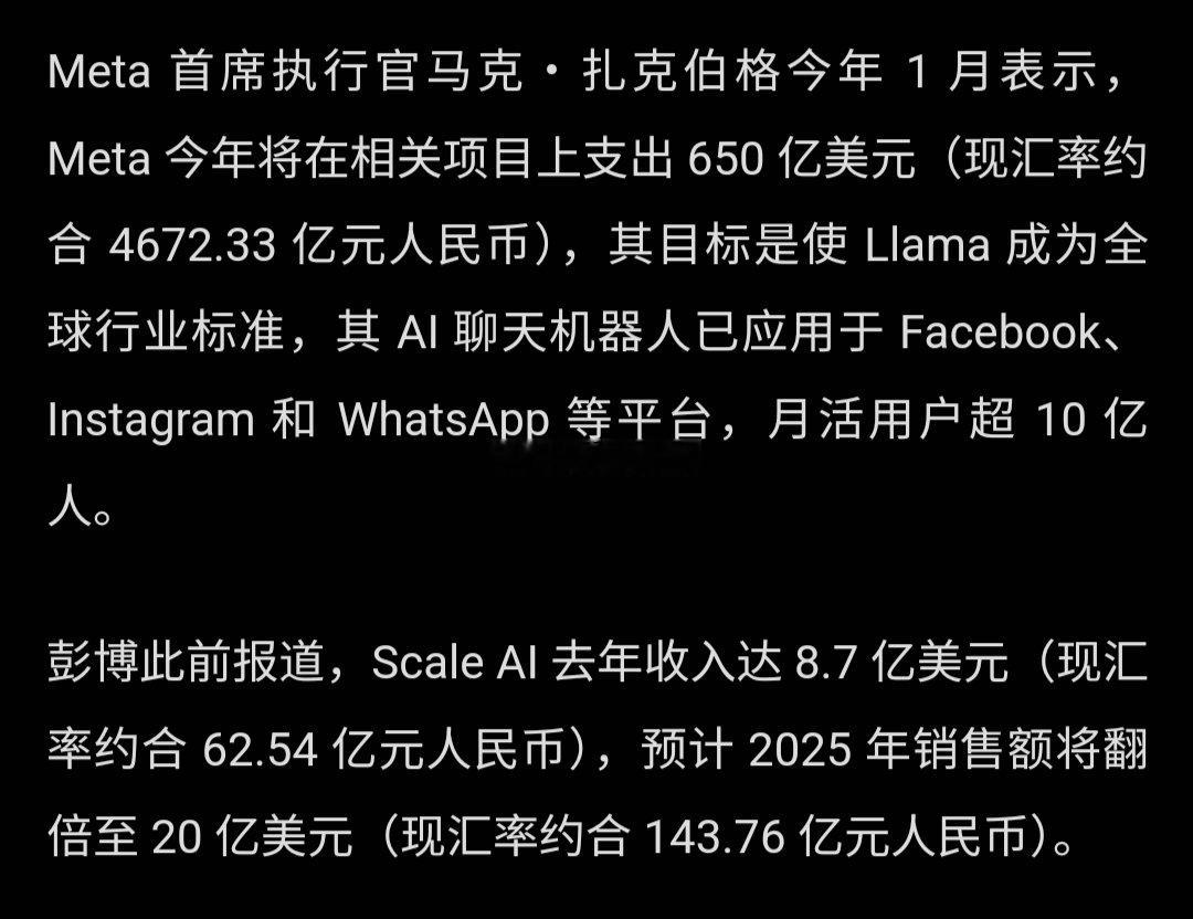 Meta豪掷超100亿美元押注Scale