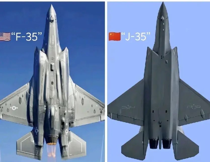 中国歼35碾压F35