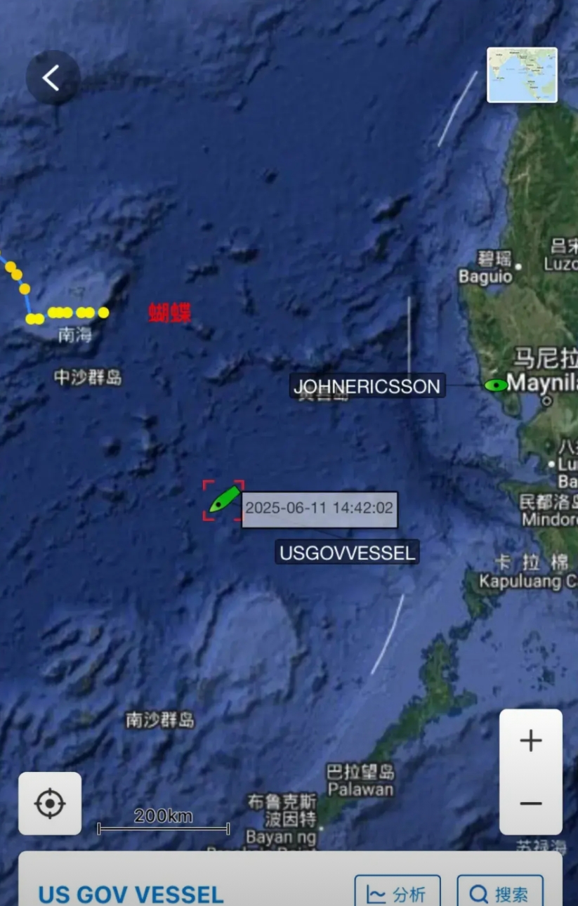尼米兹号南海认怂